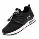 Chueuv Sportschuhe Herren Damen Laufschuhe Leicht Turnschuhe Atmungsaktiv Sneakers Straßenlaufschuhe Luftkissenschuhe Running Jogging Schuhe Gym Athletic Outdoor Black43