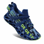 Wonesion Herren Fitness Laufschuhe Atmungsaktiv Rutschfeste Mode Sneaker Sportschuhe blau