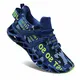 Wonesion Herren Schuhe Laufschuhe Herren Damen Sportschuhe Straßenlaufschuhe Sneaker Joggingschuhe Turnschuhe Walkingschuhe Traillauf Fitness Schuhe,4 blau,43