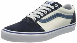 Herren Ward Canvas Sneaker, Retro Sport Navy Weiß Moroccan Blau, 43 EU