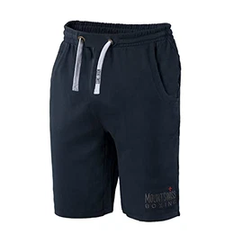 Shorts Herren Kurze Hose Sporthose Boxer aus 100% Baumwolle Übergröße, Farbe: blau, Gr. M
