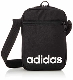 Essentials Logo Schultertasche, Schwarz-Weiss, 0
