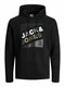 JACK & JONES Male Hoodie Brush-Effekt Loopback MBlack