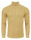 COOFANDY Pullover Herren Rollkragen Slim fit Pulli Sweater Slim fit Freizeit grau