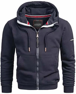 A. Salvarini Herren Sweatjacke Kapuzenpullover Jacke Kapuze Hoodie Sweater AS293 Navy (AS-293-Navy-Gr.M) A. Salvarini Herren Sweatjacke Kapuzenpullover Jacke Kapuze Hoodie Sweater AS293 Navy (AS-293-Navy-Gr.M)