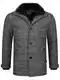 Indicode Herren Brittany Kurzmantel mit Stehkragen   Warmer Wollmantel kurzer Herrenmantel Leichter Wintermantel Winterjacke Herrenjacke Jacke Mantel für Männer Raven M