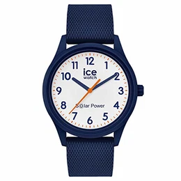 - ICE solar power Blue Mesh - Blaue Herren/Unisexuhr mit Silikonarmband - 018480 (Small)