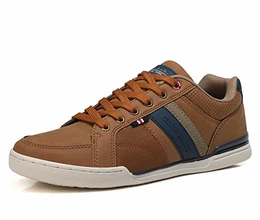 Freizeitschuhe Herren Sneaker Walkingschuhe Mode Schuhe Leichte Sportschuhe Größe 41-46 (Braun, Numeric_43)