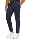 JEFF Herren Dyer Stoffhose mit 4 Taschen   Stretch Hose Herrenhose für Männer Navy, M