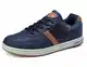 ARRIGO BELLO Freizeitschuhe Herren Sneaker PU Leder Walkingschuhe Atmungsaktive Athletic Formal Classic Sportschuhe Größe 41-46(blau, Numeric_43)