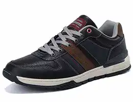 Freizeitschuhe Herren Sneaker Walkingschuhe Herrenschuhe Berufsschuhe Laufschuhe Atmungsaktiv Leichte Größe 41-46(A_Blau, 43)