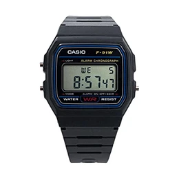 Digital F-91W-1YEG, Schwarz