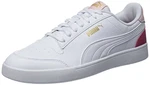 Puma Unisex Shuffle Sneaker Weiß/Weiß/Mauvewood/Gold