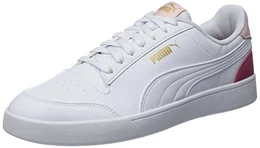 Unisex Shuffle Sneaker, White White-Mauvewood Team Gold, 43 EU