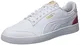 PUMA Unisex Shuffle Sneaker, White White-Mauvewood Team Gold, 43 EU