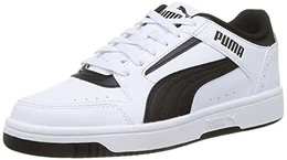 Unisex Rebound Joy Low Sneaker, White Black, 43 EU