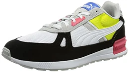 Unisex Graviton Pro Sneaker, White White-Gray Violet Black-NRGY Yellow, 43 EU