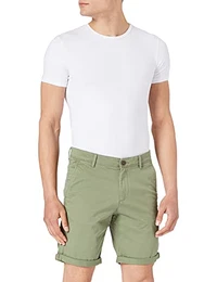 Herren Bowie Feste Stretchstof Chino-Shorts - Lichen Grün - M