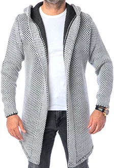 Carisma Casual Herren Strickjacke Lang Mit Kapuze (7736) Carisma Casual Herren Strickjacke Lang Mit Kapuze (7736)