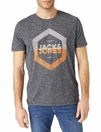 Herren JJDELIGHT Tee SS Crew Neck T-Shirt, Navy Blazer, M