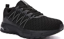Laufschuhe Damen Herren Sportschuhe Straßenlaufschuhe Sneaker Joggingschuhe Turnschuhe Walkingschuhe Schuhe 43 EU H Schwarz