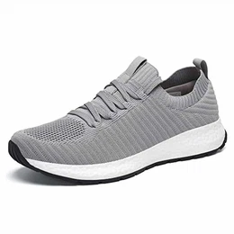 Herren Laufschuhe Sportschuhe Atmungsaktiv Turnschuhe Leichte Sneaker Grau 43