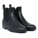 Geweo Gummistiefel Damen Halbhoch Chelsea Herren Wasserdicht Regenstiefel Frauen Atmungsaktiv Stiefel Gummi Kurzschaft Flach Dicke Sohle Arbeitsstiefel Schwarz Gr. 43