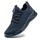 FUJEAK Herren Walkingschuhe Turnschuhe Fitnessstudio Sportschuhe Sneaker Running Tennis Schuhe Freizeit Straßenlaufschuhe Fashion Leichtgewichts Atmungsaktiv Schlüpfen Schuhe Blau 41 EU