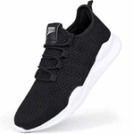 GHFKKB Laufschuhe Herren Turnschuhe Joggingschuhe Leichtgewichts Sneaker Tennisschuhe Fitness Trainingsschuhe Atmungsaktiv Sportschuhe Walking Schuhe Schwarz