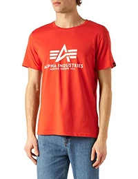 Herren Basic T-Shirt, Atomic red, M