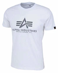 Alpha Industries Basic Reflective Print T-Shirt Weiß