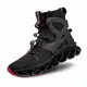Hello MrLin Herren Laufschuhe Slip On Athletic Schuhe Blade Socken Sneaker Hip Hop Tennis Mode, Schwarz, 43 EU