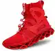 Hello MrLin Herren Laufschuhe Slip On Athletic Schuhe Blade Socken Sneaker Hip Hop Tennis Mode, Rot, 43 EU