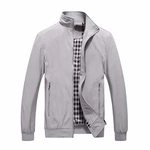 Allthemen Herren Jacke mit Stehkragen Übergangsjacke Herbst Freizeit Sportjacke Bomberjacke (#1601, #7533) Grau (1601) Allthemen Herren Jacke mit Stehkragen Übergangsjacke Herbst Freizeit Sportjacke Bomberjacke (#1601, #7533) Grau (1601)