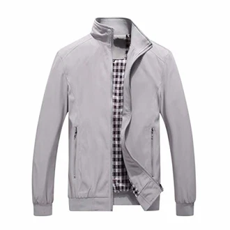 Allthemen Herren Jacke mit Stehkragen Übergangsjacke Herbst Freizeit Sportjacke Bomberjacke (#1601, #7533)