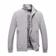 Allthemen Herren Jacke mit Stehkragen Übergangsjacke Herbst Freizeit Sportjacke Bomberjacke #1601 Grau M