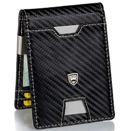 ® - Herren Portemonnaie klein - Geldbörse mit Geldklammer - Brieftasche mit Kartenfach - Kartenetui mit RFID Schutz - hochwertiger Männer Geldbeutel - Slim Wallet