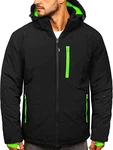 BOLF Herren Winterjacke Skijacke Snowboardjacke J.STYLE HH011 [4D4] Schwarz (4D4)