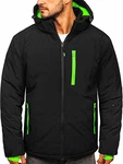 BOLF Herren Winterjacke Skijacke Snowboardjacke J.STYLE HH011 [4D4] Schwarz (4D4)