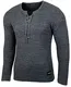 Baxboy Herren Pullover Slim Fit Rundhals Strick-Pullover Rundkragen Moderner Longsleeve in Feinstrick BB-52132, Farbe:Anthrazit, Größe:M