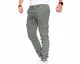 Styleko Cargohose Herren Cargohose aus Baumwolle Outdoorhose männer verwaschen Cargohose Chino Hose Freizeithose Jogging Hose treckking Hose Causual Hose  6 Taschen  4 Farben 8001 (Olive, 32)