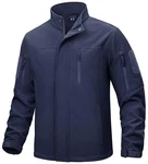 TACVASEN Herren Outdoor Funktionsjacke Marineblau