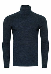 R-Neal Herren Fein-Strick Rollkragen Pullover (351) Petrol