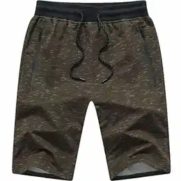 Kurze Hosen Herren Shorts Sport Sommer Jogginghose Herren Kurz Baumwolle Shorts Herren Gym Shorts Fitness Sweatshorts Grün1 M