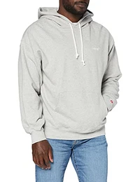Mens Red Tab Sweats Hoodie Sweatshirt, Light Mist Heather, M