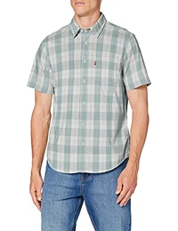 Levi''''s Mens S/S Sunset 1 Pkt Standrd Shirt, Dunsmuir Vertiver, M