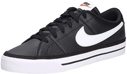 Herren Court Legacy Sneaker, Black/White-Gum Light Brown, 43 EU