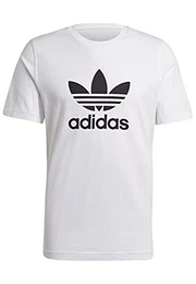 Herren Trefoil T Shirt, Weiss Schwarz, M EU