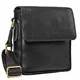 STILORD 'Nate' Herrentasche Leder klein Umhängetasche Schultertasche Männer Handtasche Messenger Bag Vintage echtes Leder, Farbe:schwarz