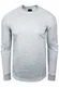Sweatshirt Herren Rundhals Biker Sweat-Shirt Streetwear Sweater Premium Basics Langarm Pullover 056, Farbe:Grau, Größe:M